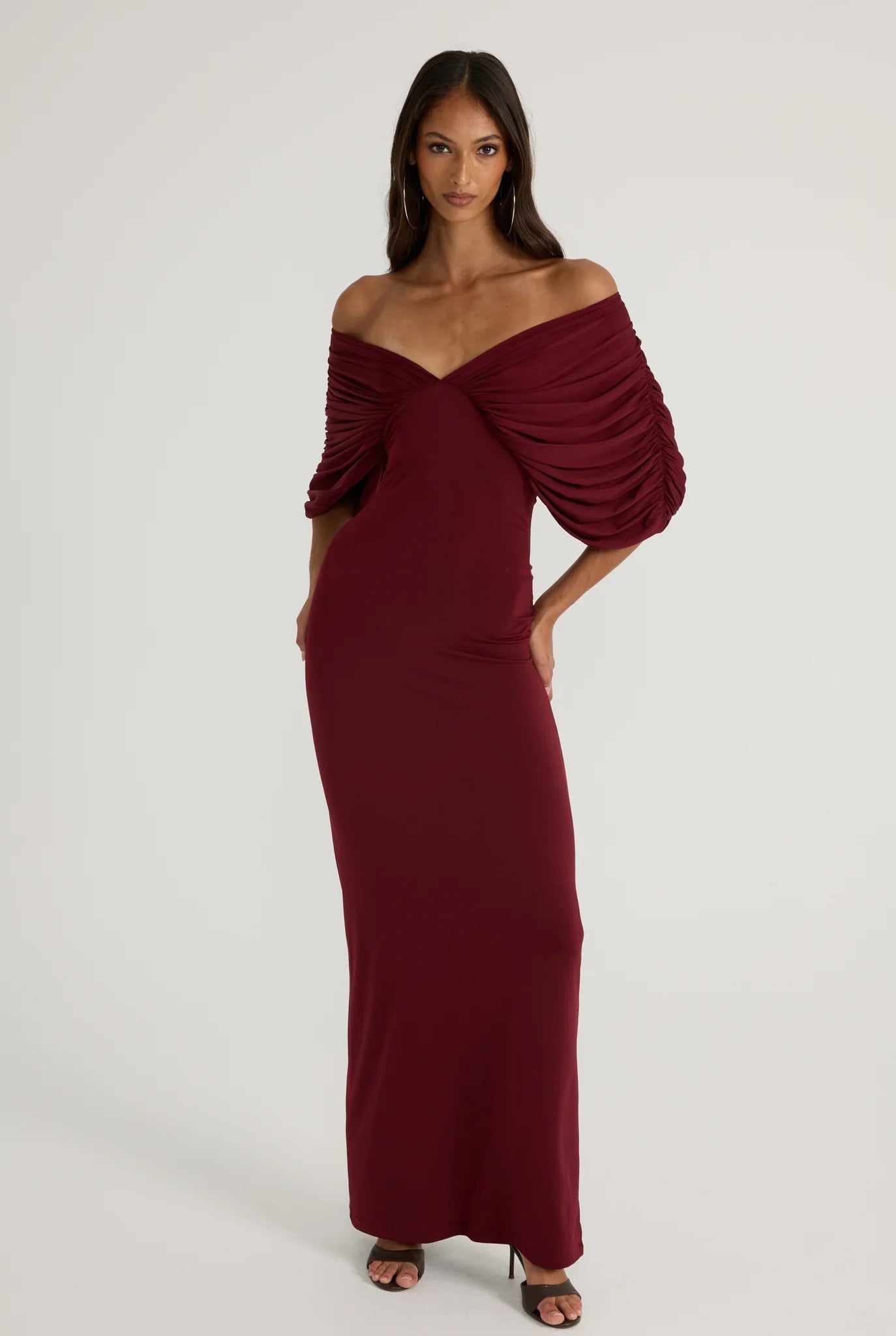 Ance Gria Neve Dress | Burgundy