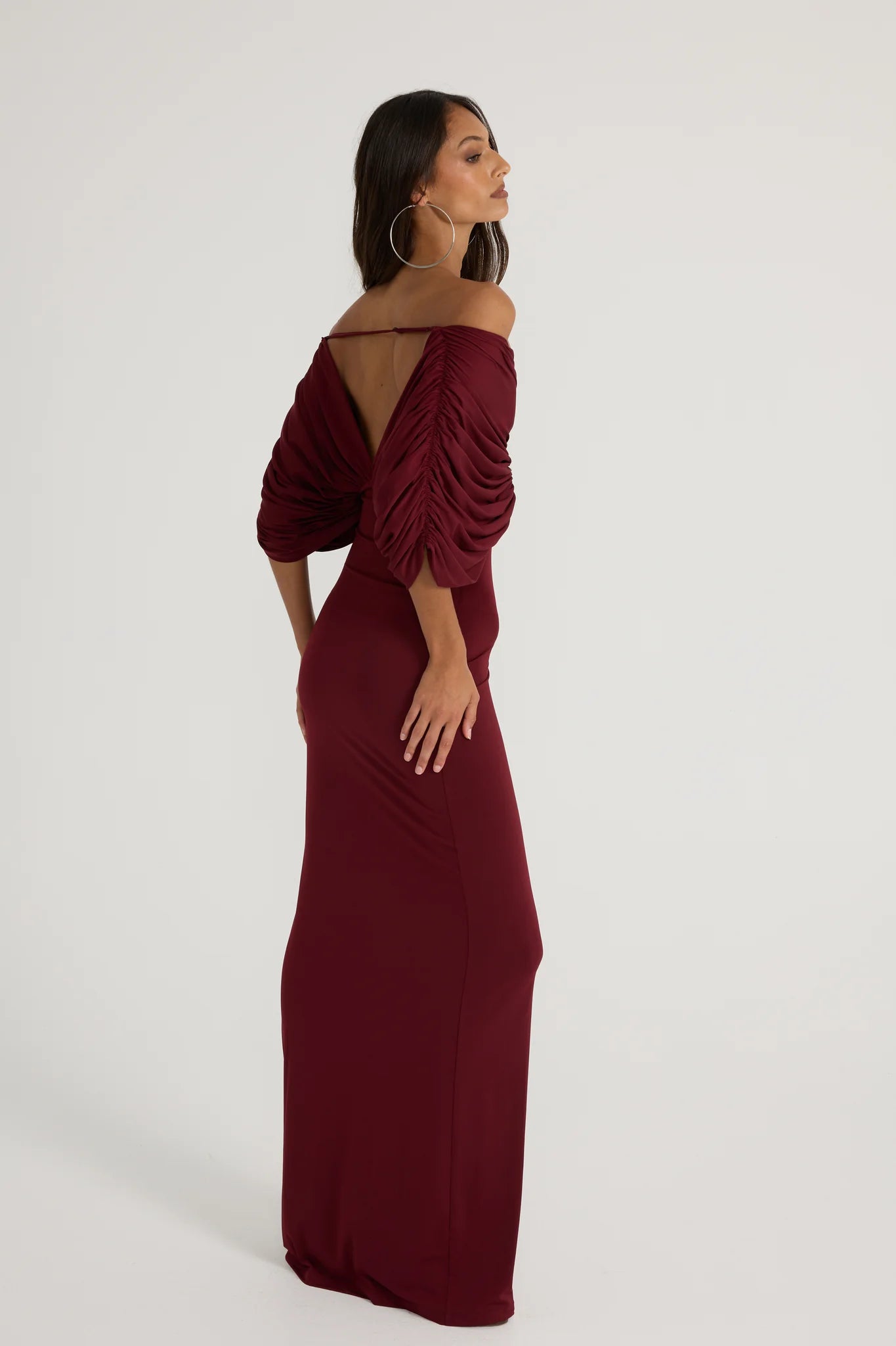 Ance Gria Neve Dress | Burgundy