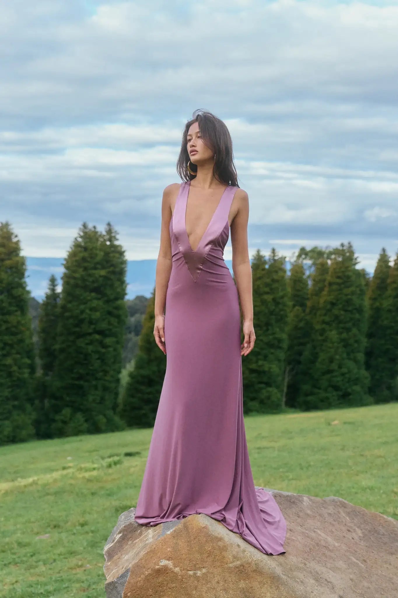 Ance Gria Dress Hire | Rosa Gown - Mauve (XS, S, M) Ance Gria Dress Hire | Rosa Gown - Mauve (XS, S, M)