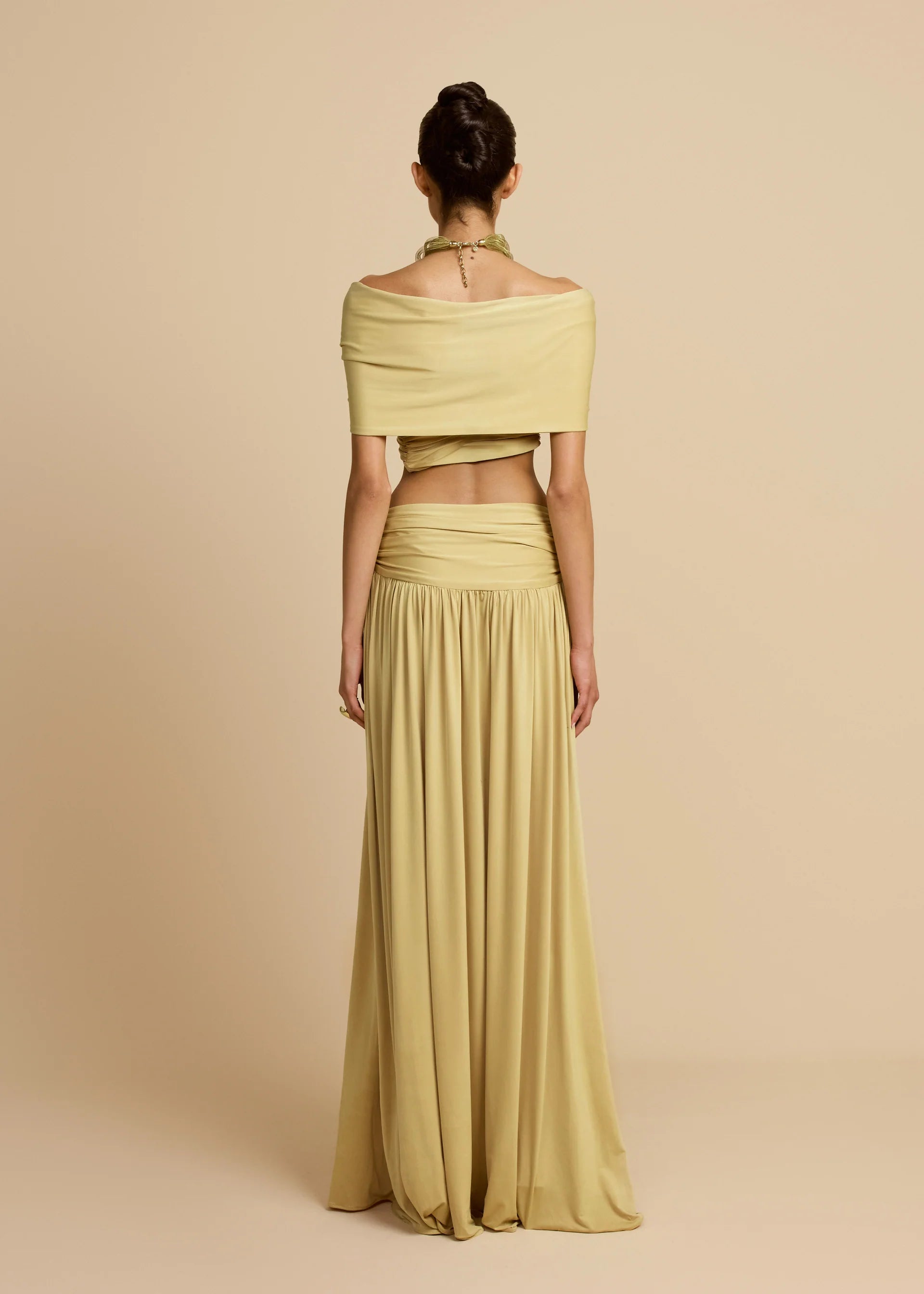 Arcina Ori Alessia Top and Skirt Set in Sand. Available to for Local Perth Try-Ons and Collections. Book now.