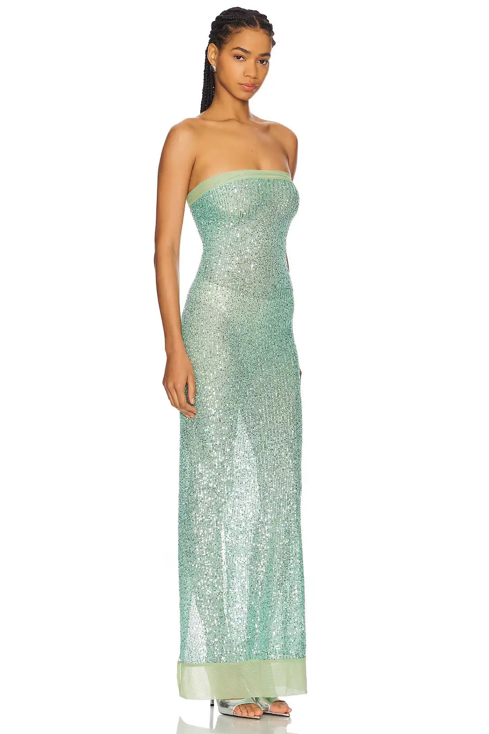 Fait Par Foutch Elizabeth Dress | Malachite (Turqoise)