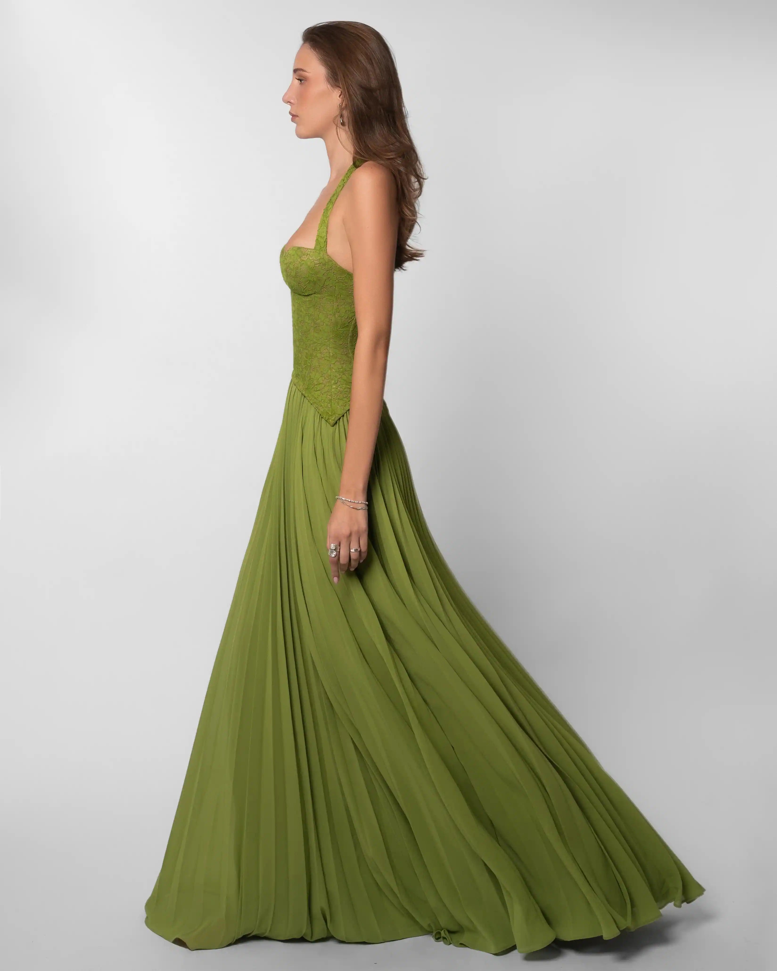 Fenity Gaia Dress Hire (Green)