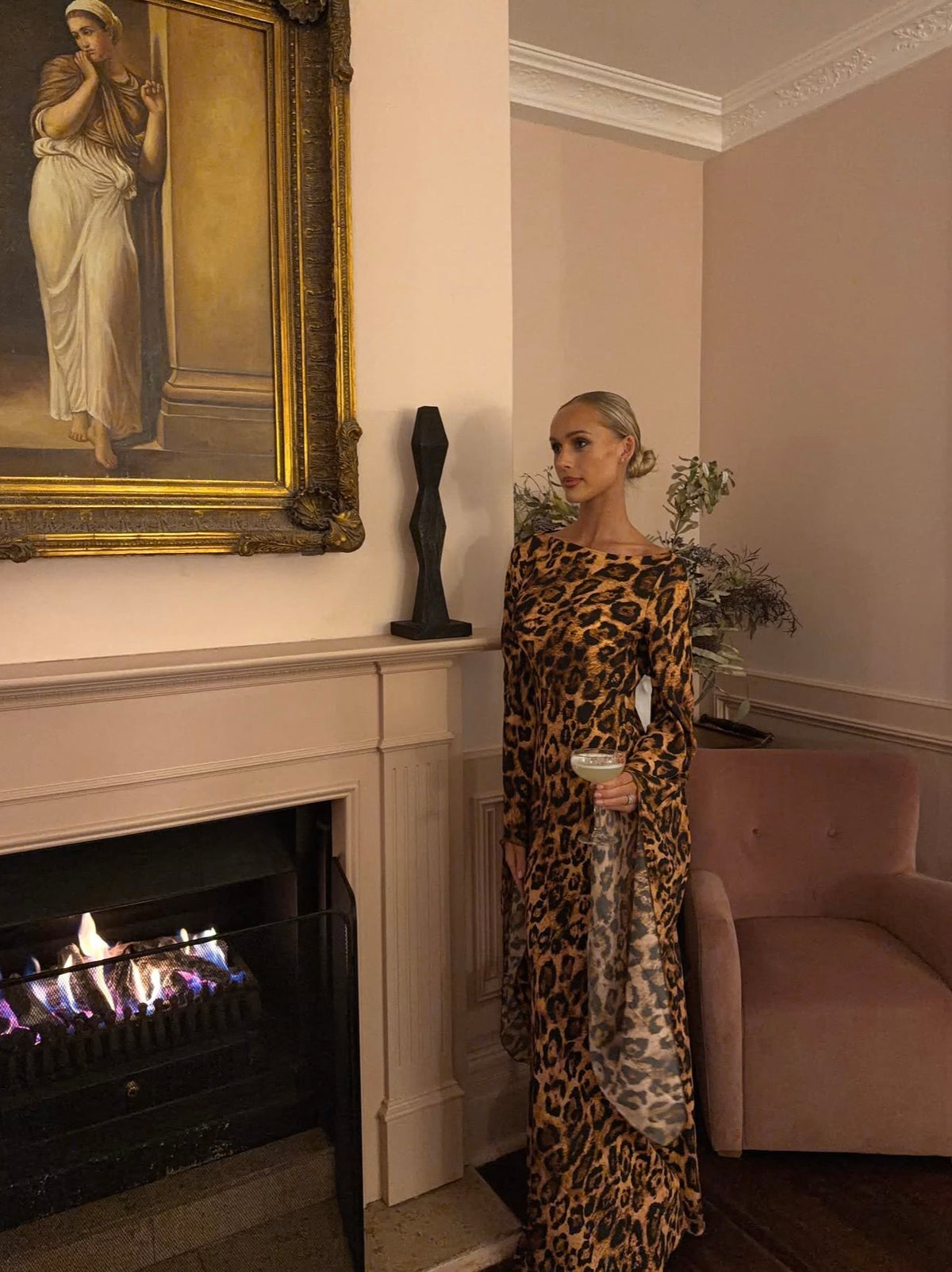 Helsa The Rosalind Dress | Leopard