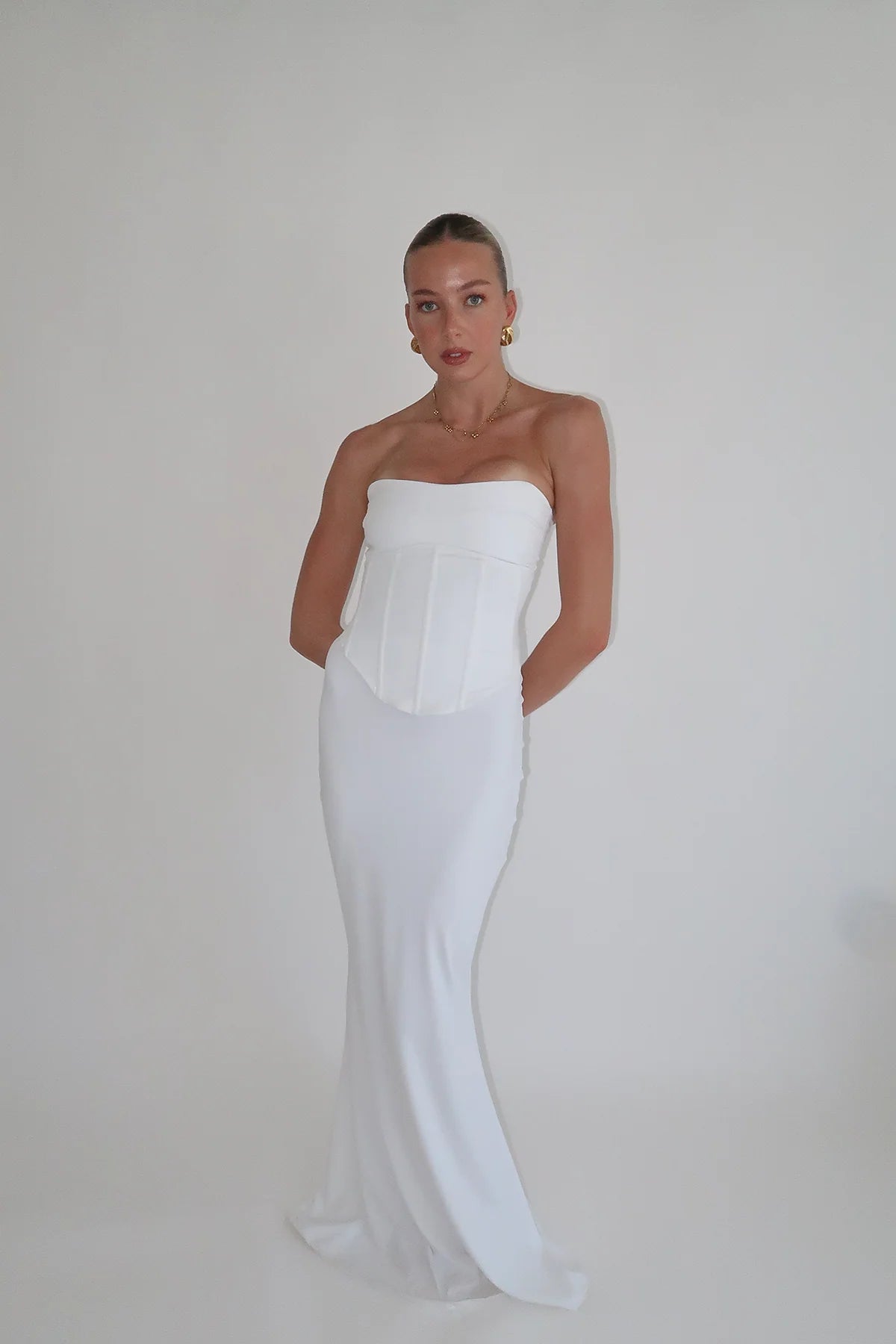 HNTR the Label Louie Gown | Blanc (White)
