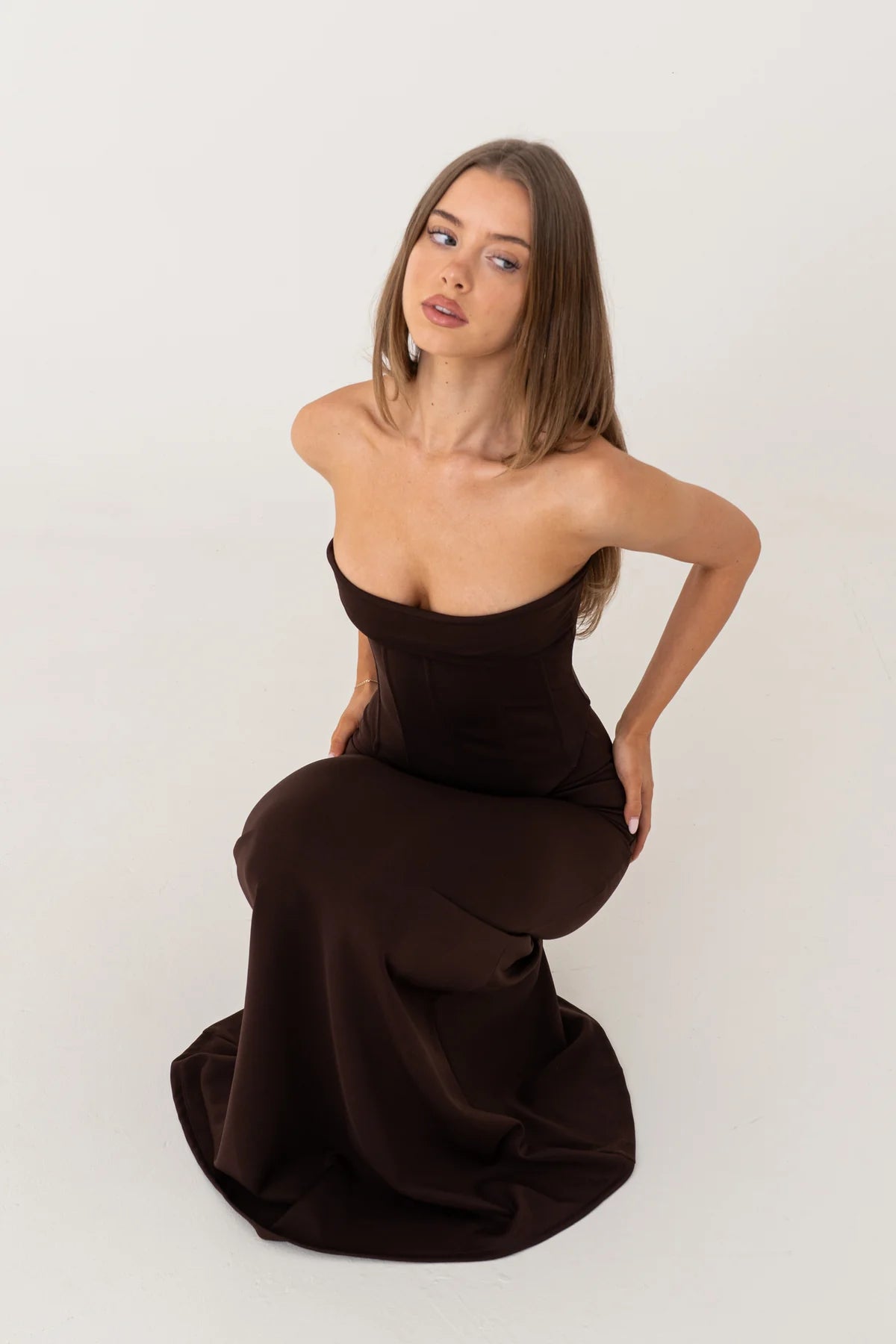 HNTR the Label Louie Gown | Brown