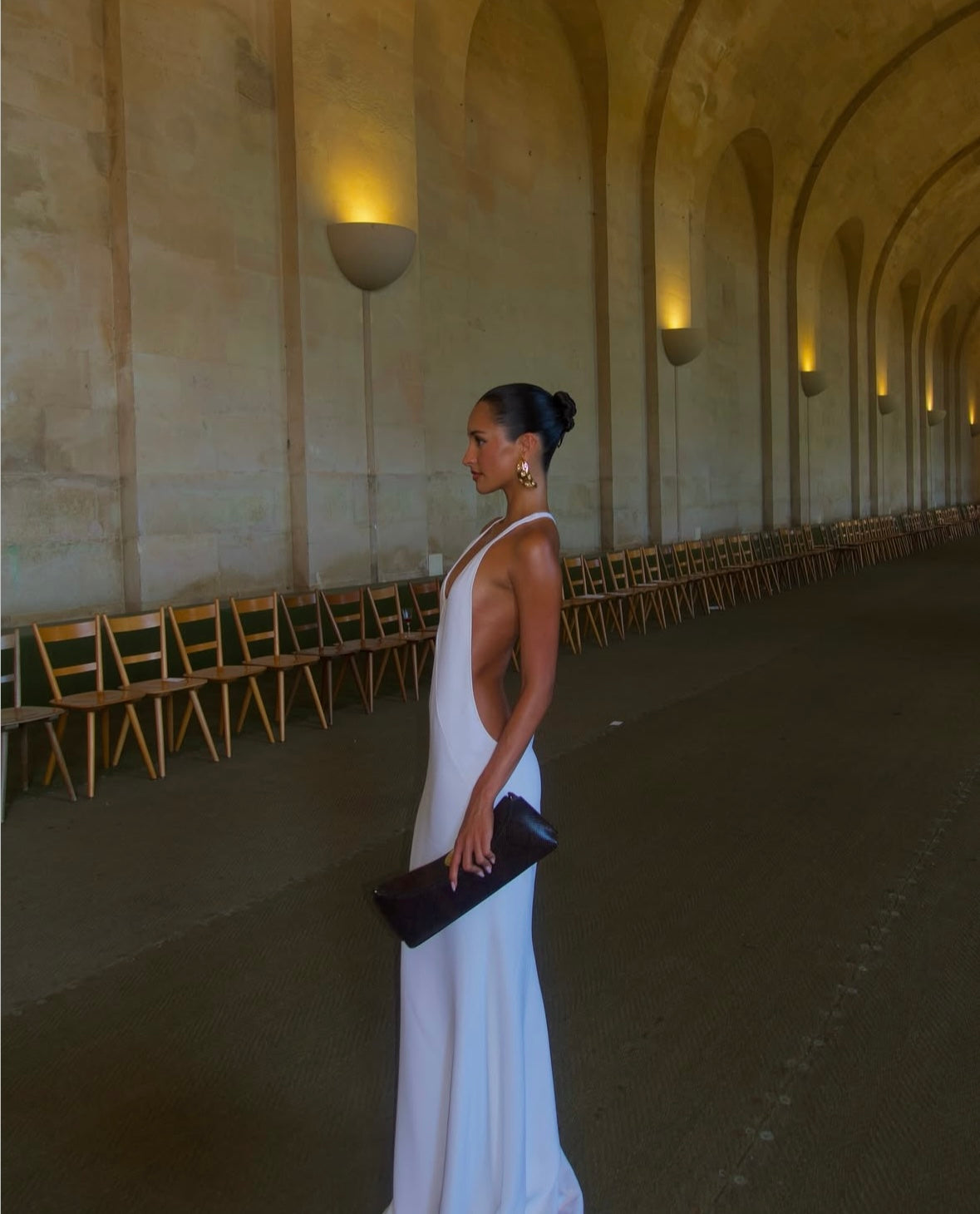 Hire the Jacquemus Marcel Maxi Dress in White. A backless designer dress available locally, with our Perth Dress Hires. Australia-Wide Express Delivery & Easy Returns available for all interstate customers.