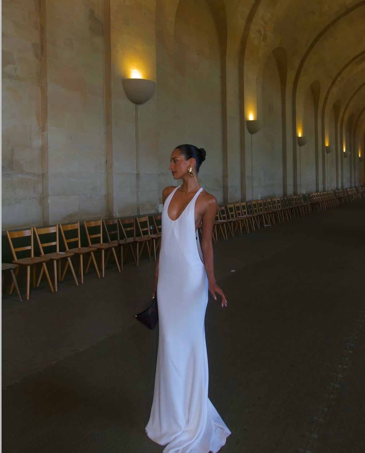 Jacquemus Marcel Maxi Dress Hire in White - Available with Express Delivery and Easy Returns to Sydney, Melbourne, Gold Coast, Brisbane and Adelaide. 