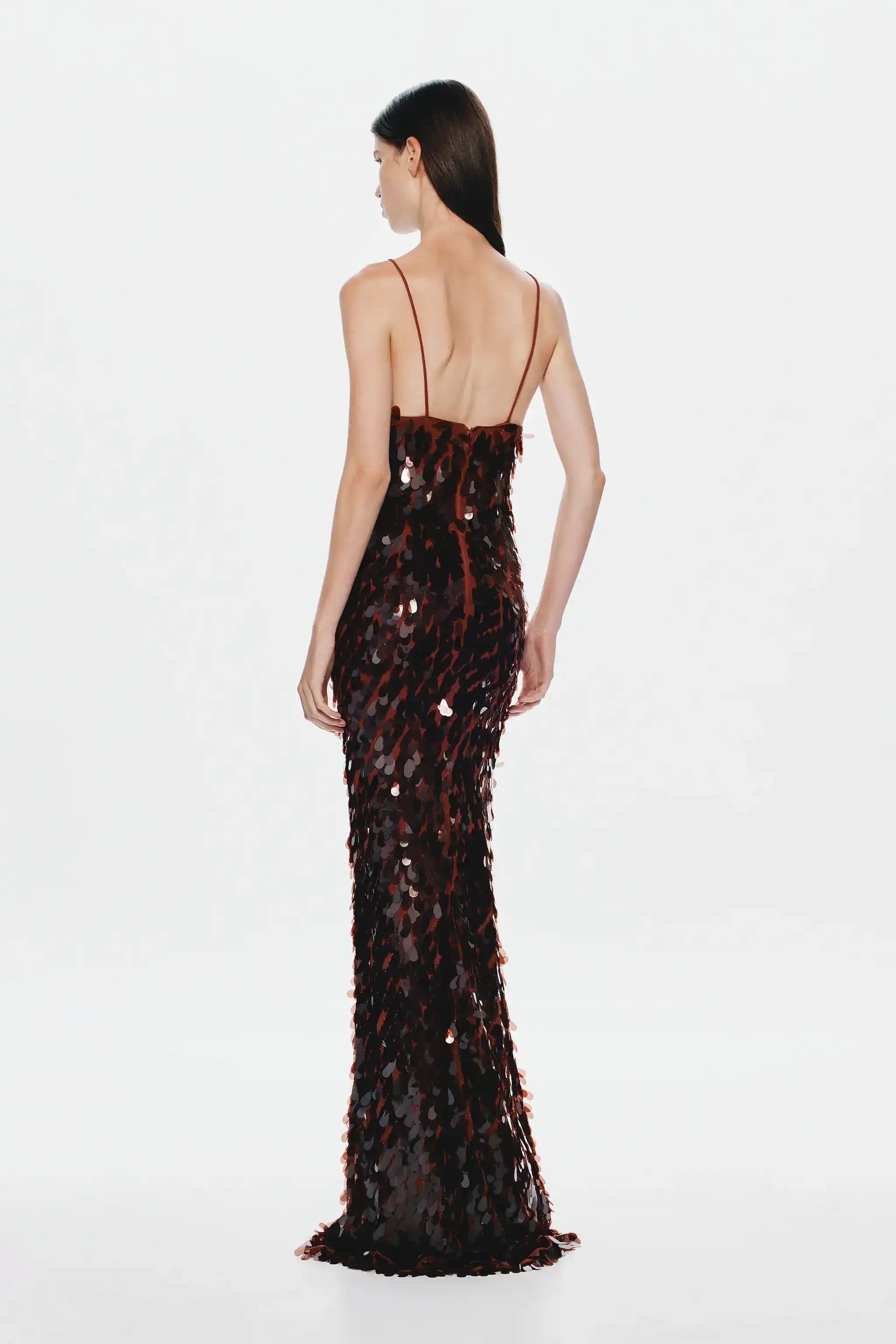 Misha Dress Hire | The Sapphire Sequin Dress (Fig) Misha Dress Hire | The Sapphire Sequin Dress (Fig)