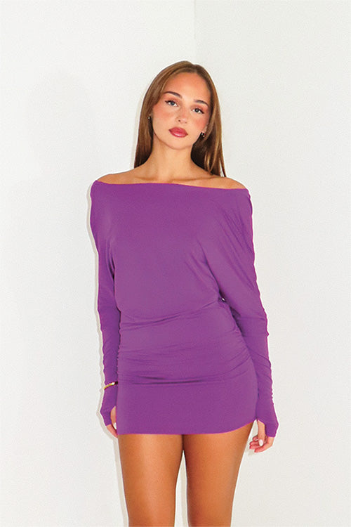Nu Onda Zaya Mini Dress | Purple