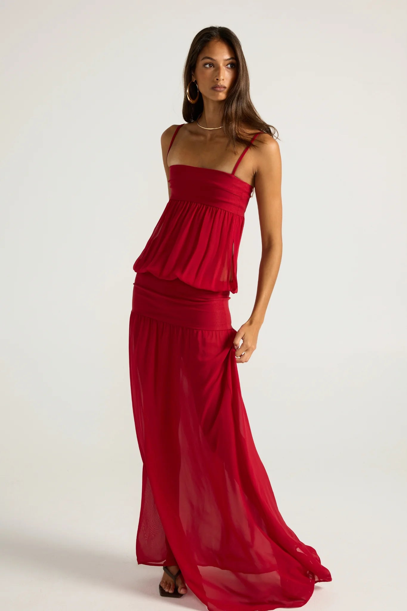 Ance Gria Romeo Gown | Cherry Red