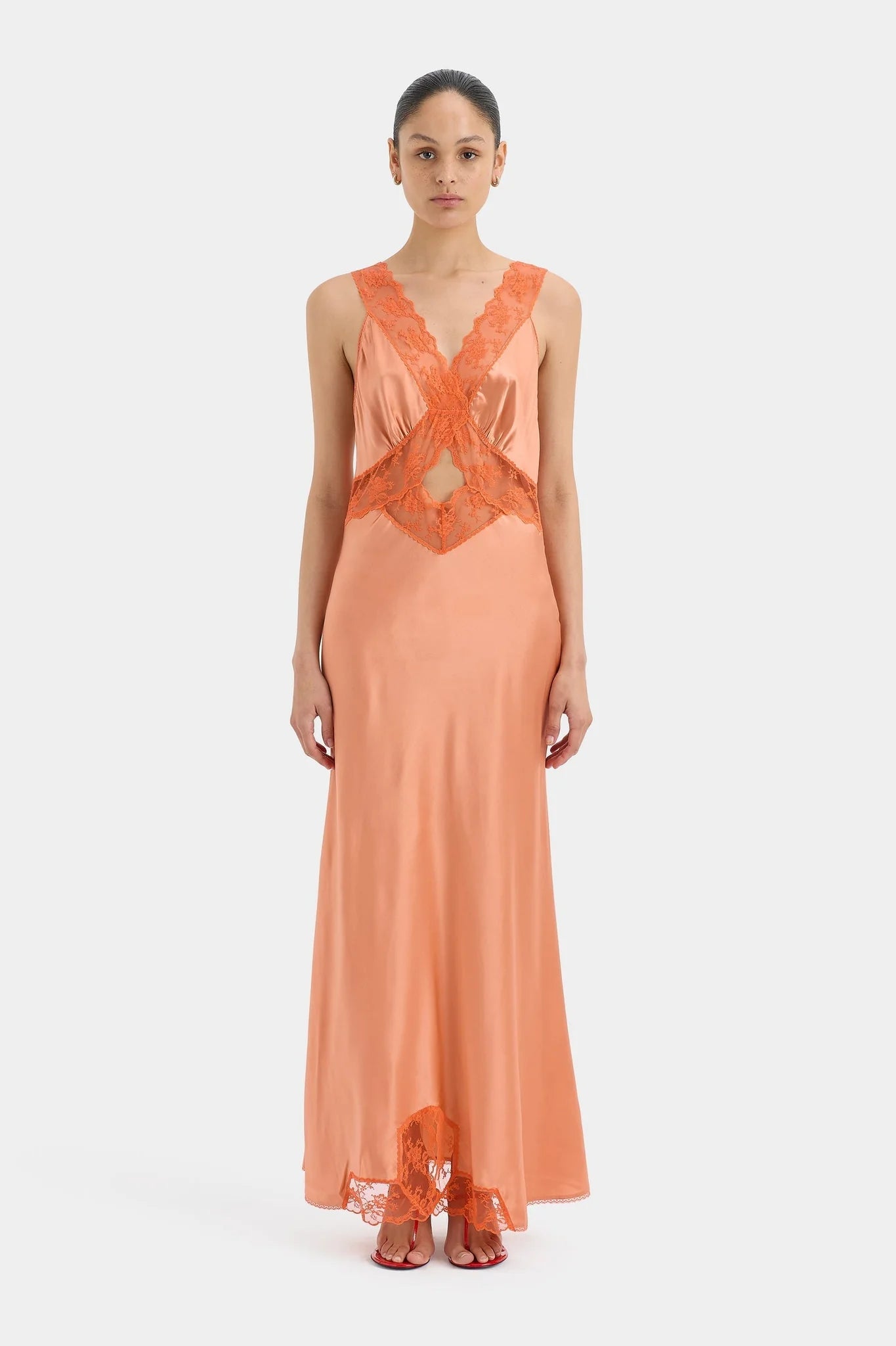 SIR. Aries Cut Out Gown | Peach