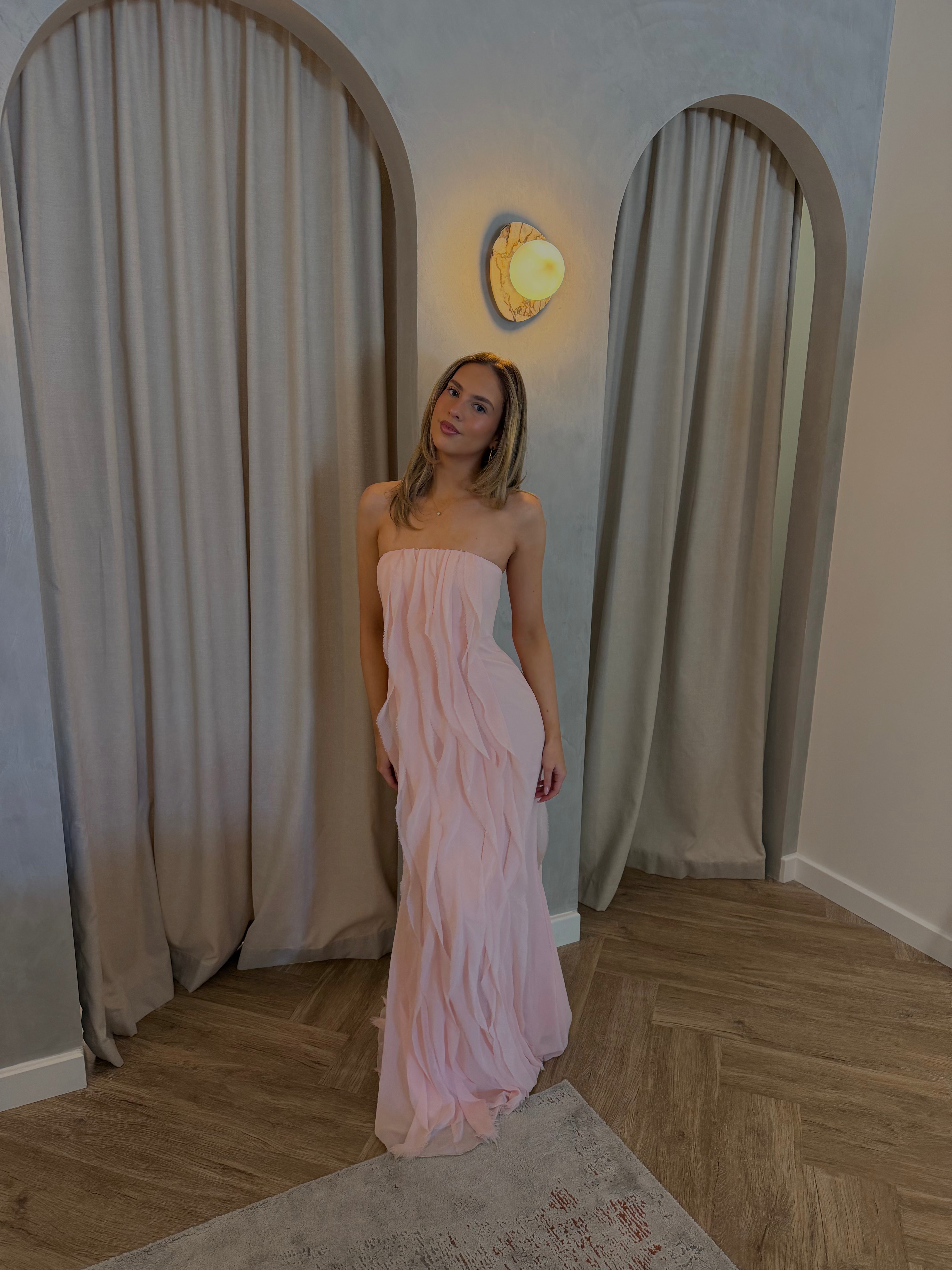 White by Vera Wang Cascading Gown | Blush