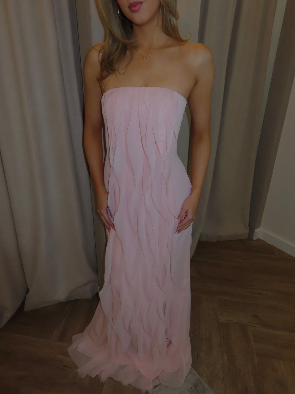 White by Vera Wang Cascading Gown | Blush